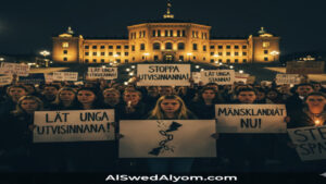 مظاهرات في ستوكهولم ضد قرار ترحيل المراهقين في السويد للمطالبة بوقف عمليات الإبعاد القسري.