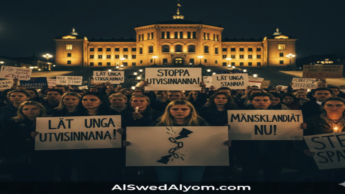 مظاهرات في ستوكهولم ضد قرار ترحيل المراهقين في السويد للمطالبة بوقف عمليات الإبعاد القسري.