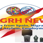 Spanish website in English logo focused on Spain news migration and jobs