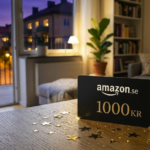 Amazon Sweden campaign to win a 1000 kr gift card online
