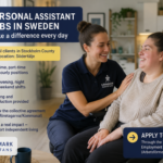 Personal assistant supporting a client in Sweden, representing Särnmark Assistans recruitment for full-time, part-time and hourly personal assistant jobs in Stockholm County.