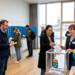 Sweden elections voting at a polling station in Stockholm