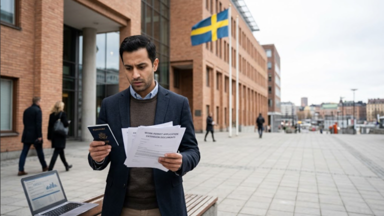 Sweden work permit extension and renewal process