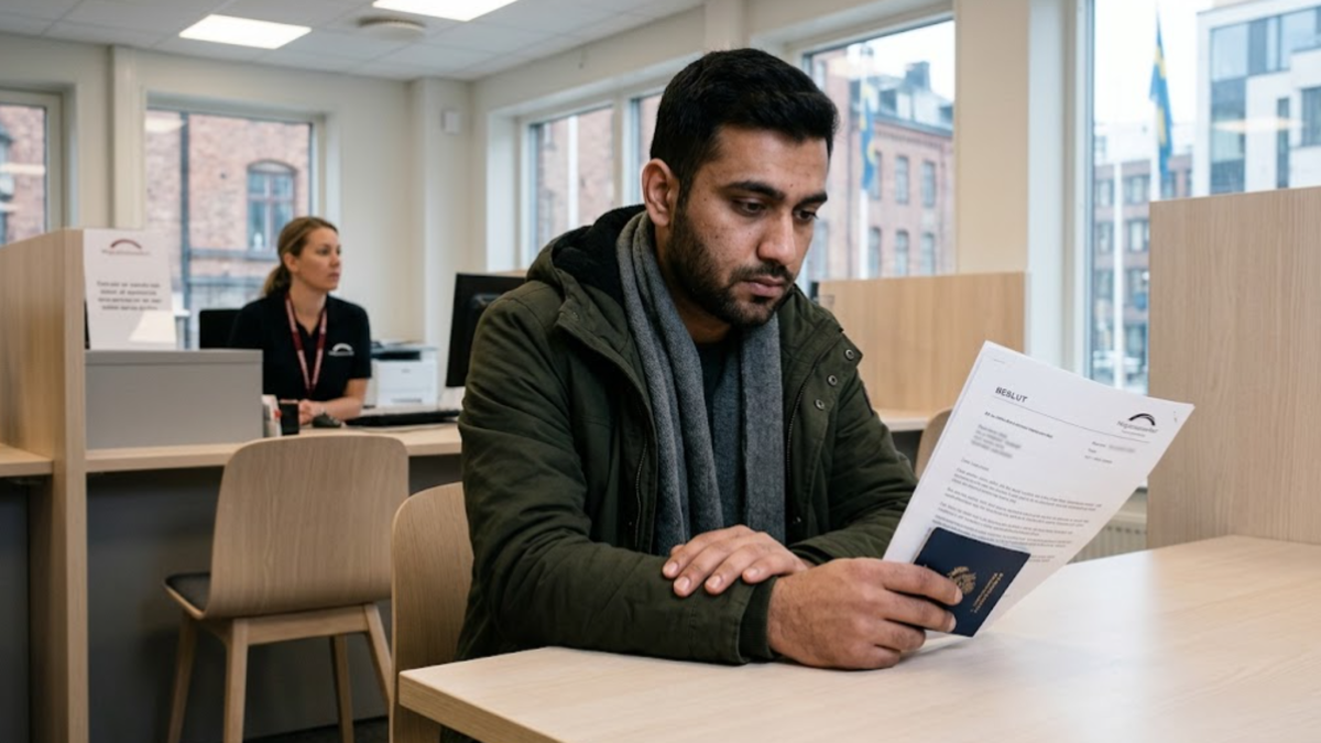 Sweden Residence Permit Rejection at a Swedish immigration office