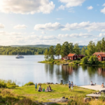 Sweden weather with sunny summer skies and temperatures above 20°C