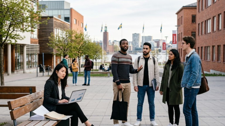 International graduates in Sweden exploring post-graduation study permit options