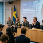 Swedish government press conference on measures against violence against women